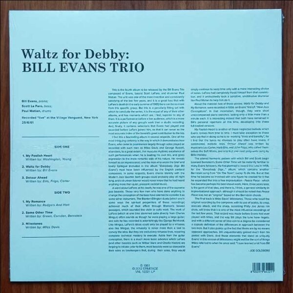 BILL EVANS - Waltz For Debby