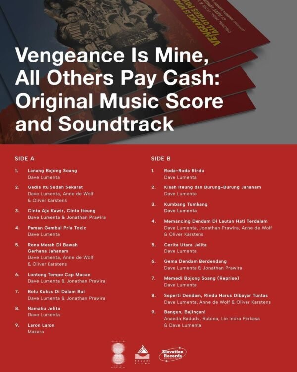 Bundle Music From Palari Film & Vengeance Is Mine, Others Pay In Cash