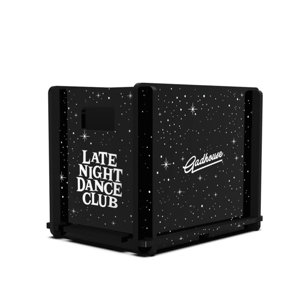 GADHOUSE VINYL STORAGE CRATE - RSD 2025 x LATE NIGHT DANCE CLUB [Rak Storage/Penyimpanan PIRINGAN HITAM]