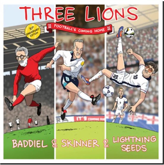SKINNER BADDIEL & LIGHTNING SEEDS - Three Lions (Remastered) (Red Vinyl)