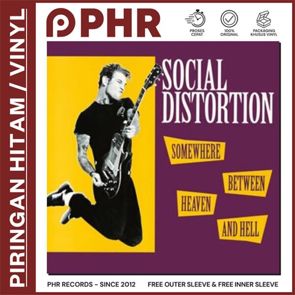 SOCIAL DISTORTION - Somewhere Between Heaven and Hell (Yellow Coloured)