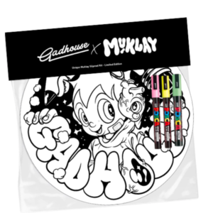 TURNTABLE SLIPMAT GADHOUSE x MUKLAY [SLIPMAT PIRINGAN HITAM]